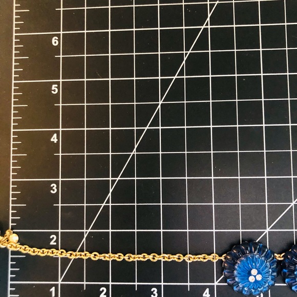 Vintage Ann Taylor Statement Blue Necklace - Picture 3 of 12